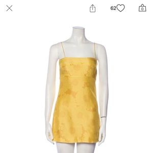 realization par yellow mini dress